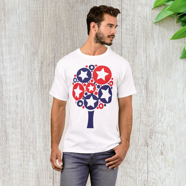 Patriotic Träd Manar T-Shirt (Skapare uppladdad)