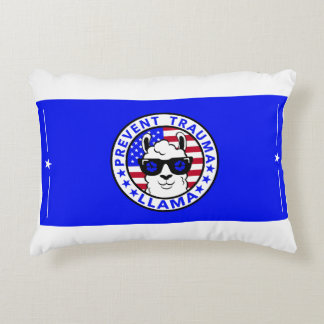 Patriotic Trauma Llama accent Pillow 16 x 12 tum Prydnadskudde