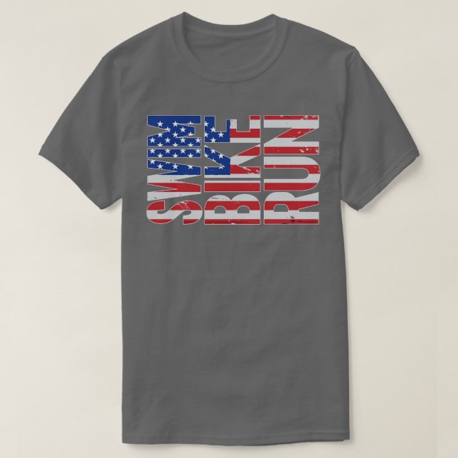 Patriotic Triathlon T Shirt (Design framsida)