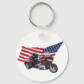 Patriotic Trike Nyckelring