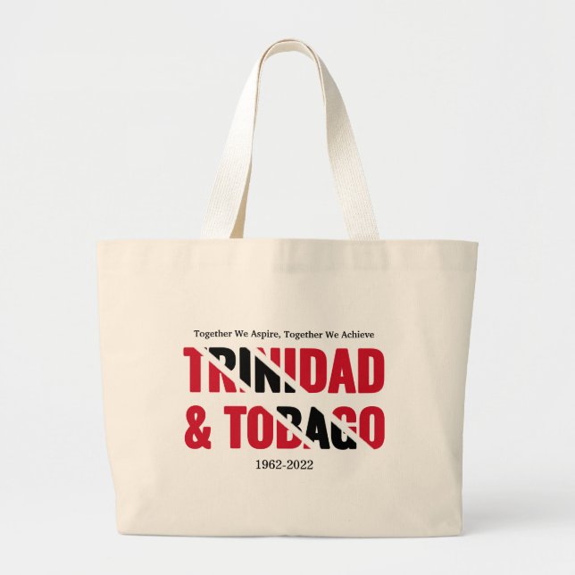 Patriotic TRINIDAD 60-årsdagen Jumbo Tygkasse (Framsidan)