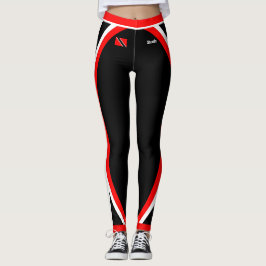 Patriotic Trinidad och Tobago Flagga med ditt namn Leggings