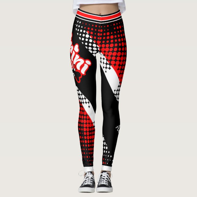 Patriotic Trinidad och Tobago Trini till Benen Leggings (Framsida)