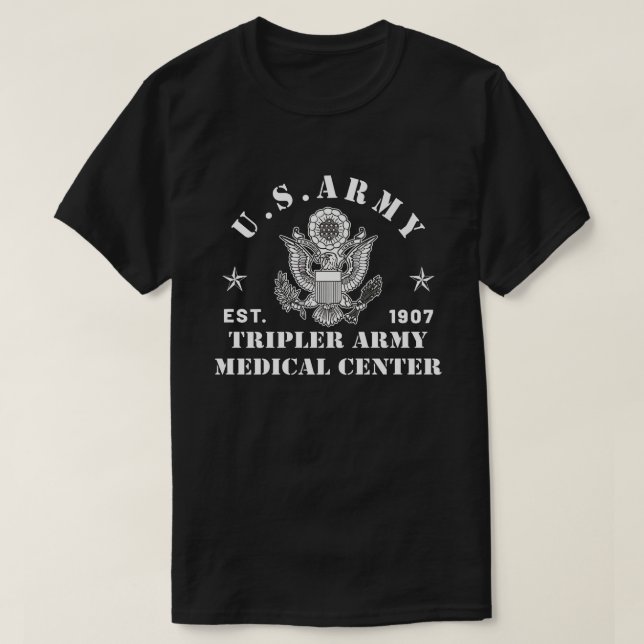 Patriotic Tripler Army Medical Center Hawaii Hi Ar T Shirt (Design framsida)
