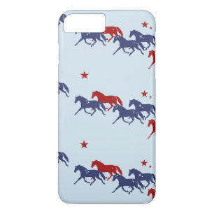 Patriotic Trotting Horses Mönster