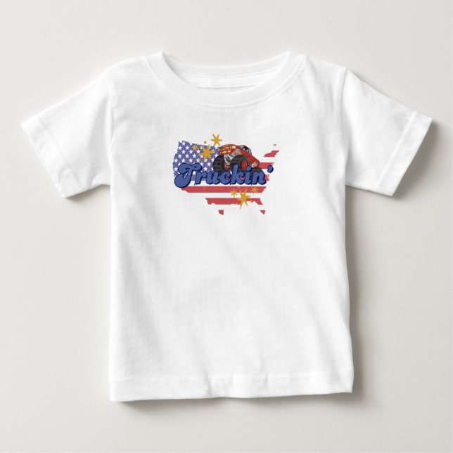 Patriotic Truckin' T Shirt (Framsida)