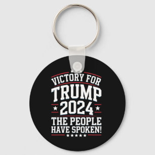 Patriotic Trump 2024 Victory Design för supportrar Nyckelring