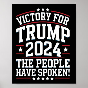 Patriotic Trump 2024 Victory Design för supportrar Poster