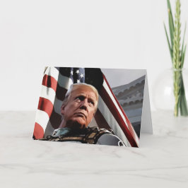 Patriotic Trump-dagskort Helgkort