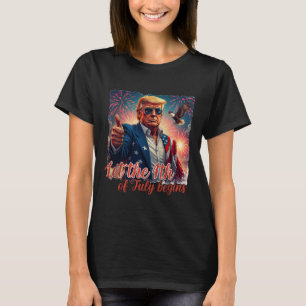 Patriotic Trump Fireworks: den 4 juli började T Shirt