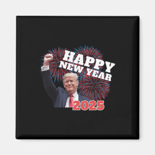 Patriotic Trump Gott nytt år 2025 Konservativ D Magnet