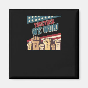 Patriotic Trump Vi Won Manar Kvinnor Tonåring Kid Magnet