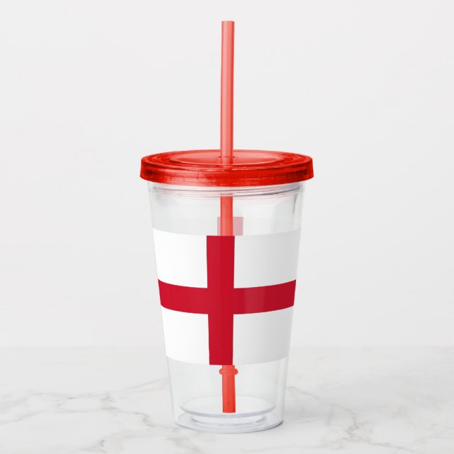 Patriotic Tumbler med Englands flagga Take Away Mugg (Framsida)