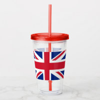 Patriotic Tumbler med flagga från Förenade kungari
