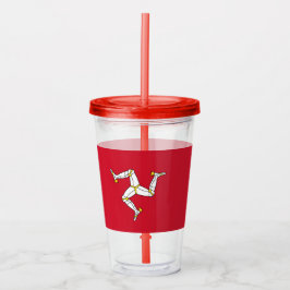 Patriotic Tumbler med flagga Isle of Man Take Away Mugg