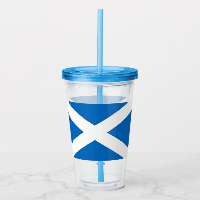 Patriotic Tumbler med flagga Skottland Take Away Mugg (Framsida)