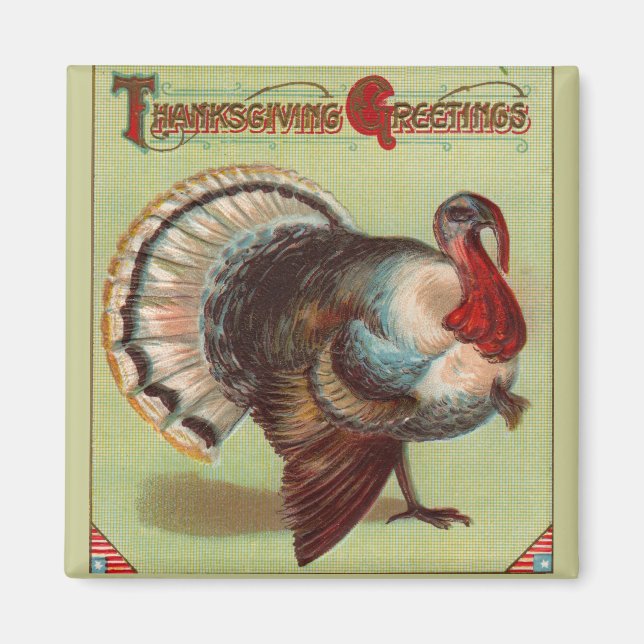 Patriotic Turkey Magnet (Framsidan)