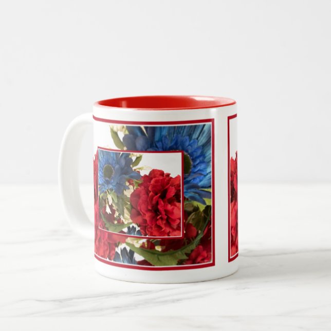 Patriotic Två-Tonad Mugg (Framsida vänster)