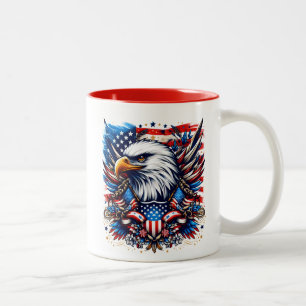 Patriotic Två-Tonad Mugg