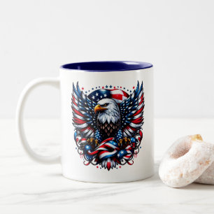 Patriotic Två-Tonad Mugg