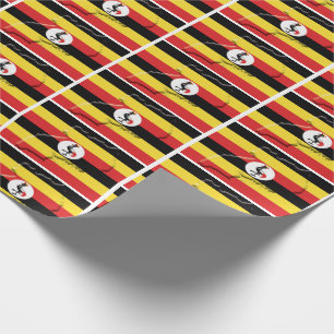 Patriotic UGANDA FLAGGA KARTA Presentpapper