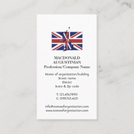 Patriotic UK | UNION JACK | Foto-Affärskort Visitkort