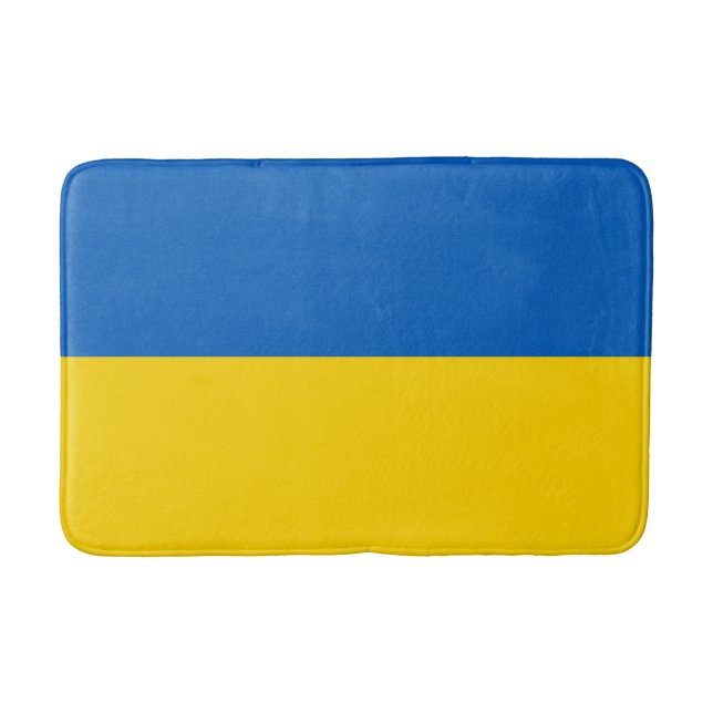 Patriotic Ukraina Flagga Badrumsmatta (Framsidan)