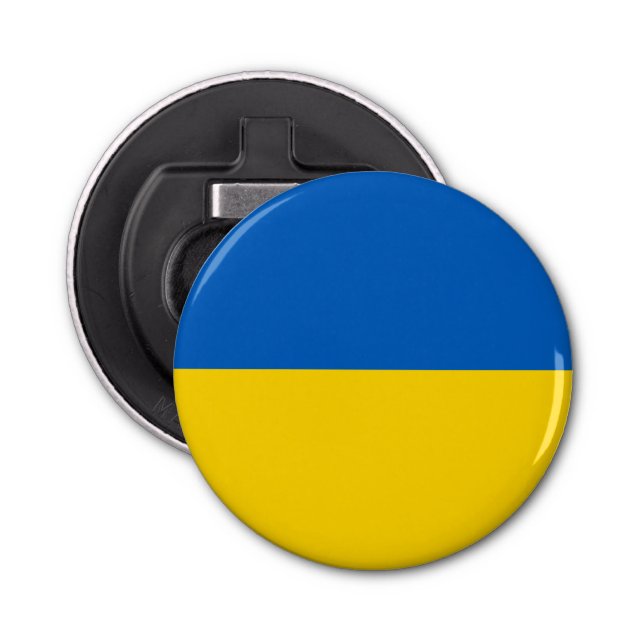 Patriotic Ukraina Flagga Flasköppnare (Framsidan)