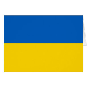 Patriotic Ukraina Flagga Hälsningskort