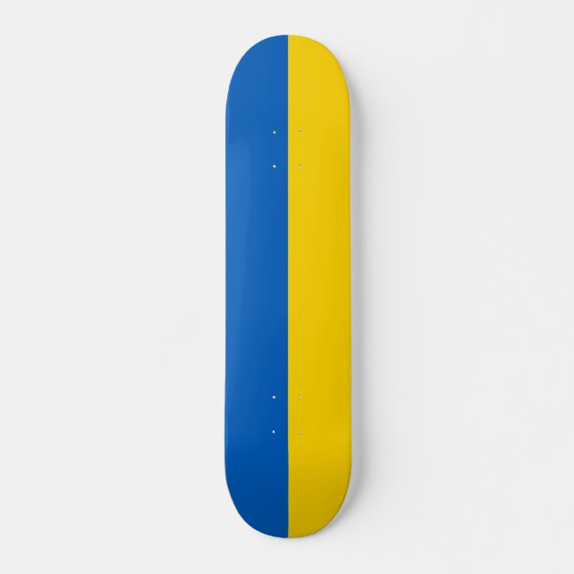 Patriotic Ukraina Flagga Mini Skateboard Bräda 18,5 Cm (Framsida)