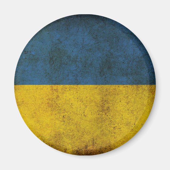 Patriotic Ukraina (ukrainska Flagga) Magnet (Framsidan)