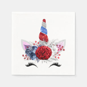 Patriotic Unicorn Napkins Pappersservett