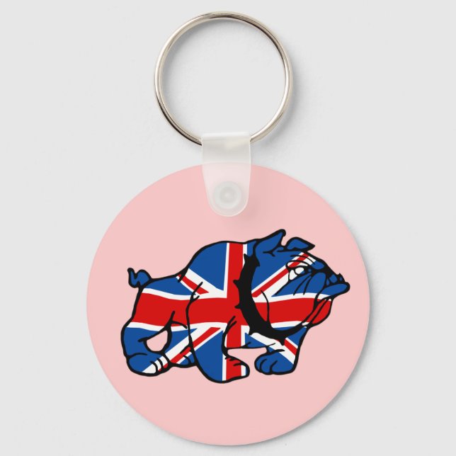 Patriotic Union Jack Nyckelring (Framsida)