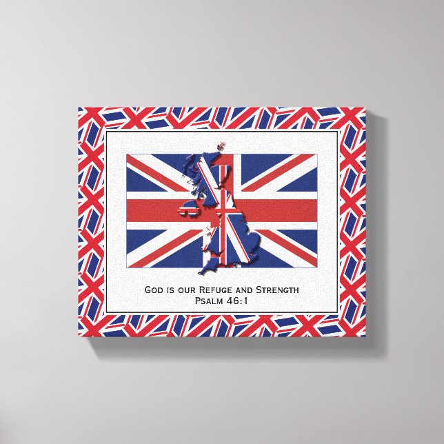 Patriotic UNION JACK Photo Canvastryck (Framsida)