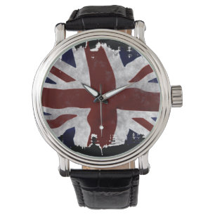 Patriotic Union Jack, UK Union Flagga Armbandsur
