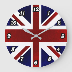 Patriotic, Union Jack, Underbarare Storbritannien, Stor Klocka