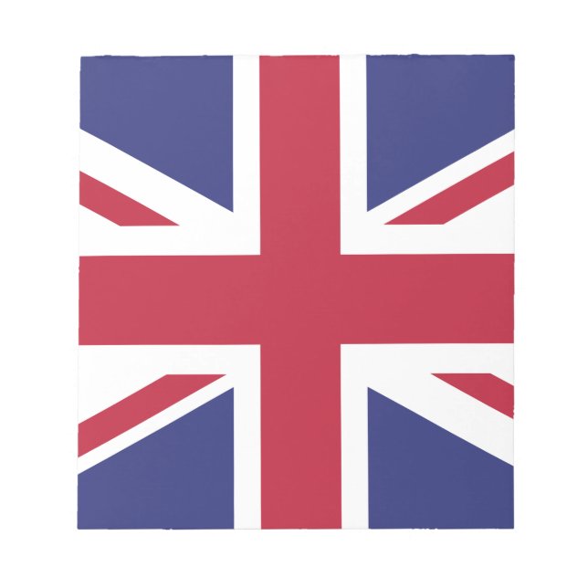 Patriotic United Kingdom Flagga Anteckningsblock (Framsida)