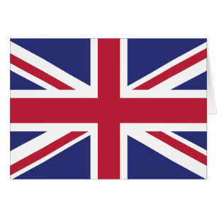 Patriotic United Kingdom Flagga Hälsningskort