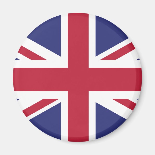 Patriotic United Kingdom Flagga Magnet (Framsidan)