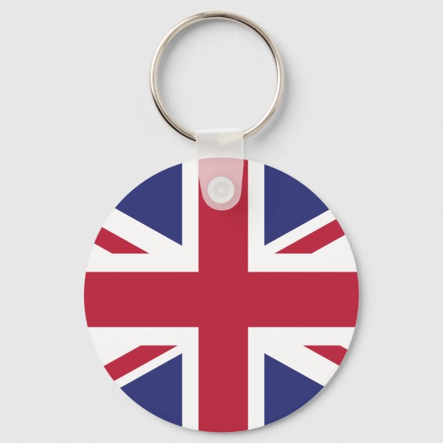 Patriotic United Kingdom Flagga Nyckelring (Framsida)