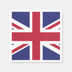 Patriotic United Kingdom Flagga Pappersservett