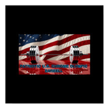 Patriotic United Stater Chrome Barbell Set