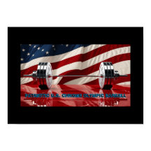 Patriotic United Stater Chrome Barbell Set