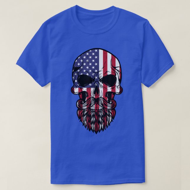 Patriotic US American Flagga T Shirt (Design framsida)