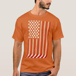 Patriotic US American hockey-sticks och stjärnor s T Shirt