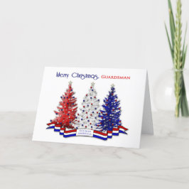 PATRIOTIC US CHRISTMAS, Guardsman, Kusten Guard Helgkort