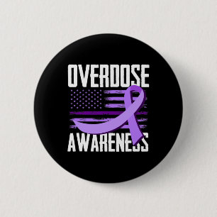 Patriotic US Flagga Drug Overdose Opioid Overdose Knapp