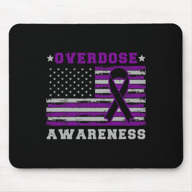 Patriotic US Flagga Drug Overdose Opioid Overdose  Musmatta (Framsidan)
