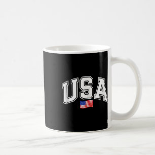 Patriotic US National American Flagga 4:e juli W Kaffemugg