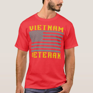 Patriotic US Soldier Proud Vietnam Veteran T Shirt